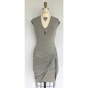 Highline Collective NWT Women's Black Jersey Sleeveless Dress w/ twist detail XS